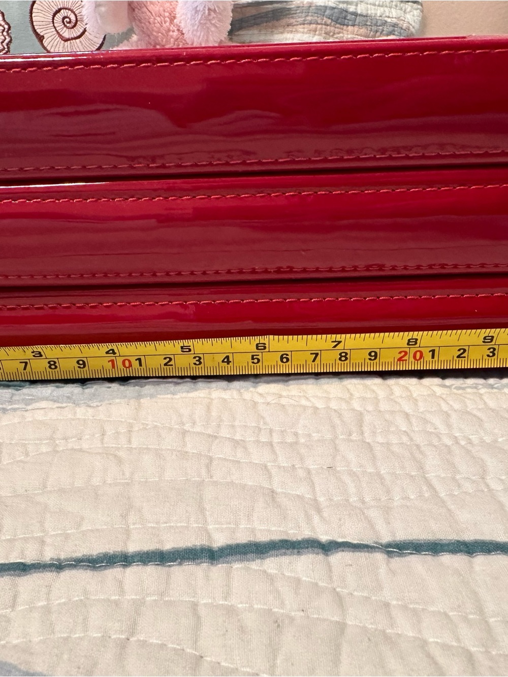 Red Patent Women's Clutch Bag - Unbranded
